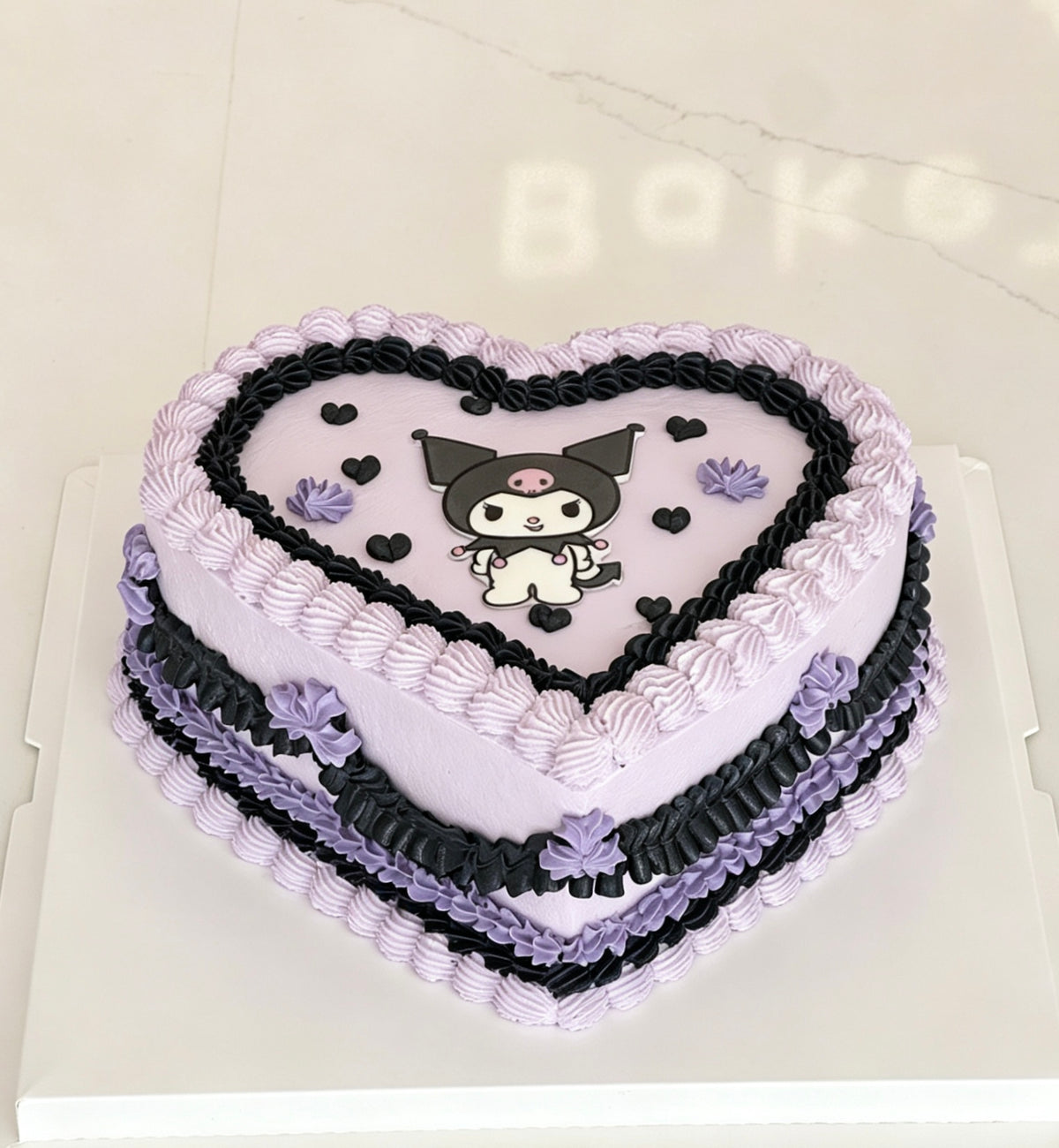 Vintage Piping Photo Cake · 复古裱花照片蛋糕