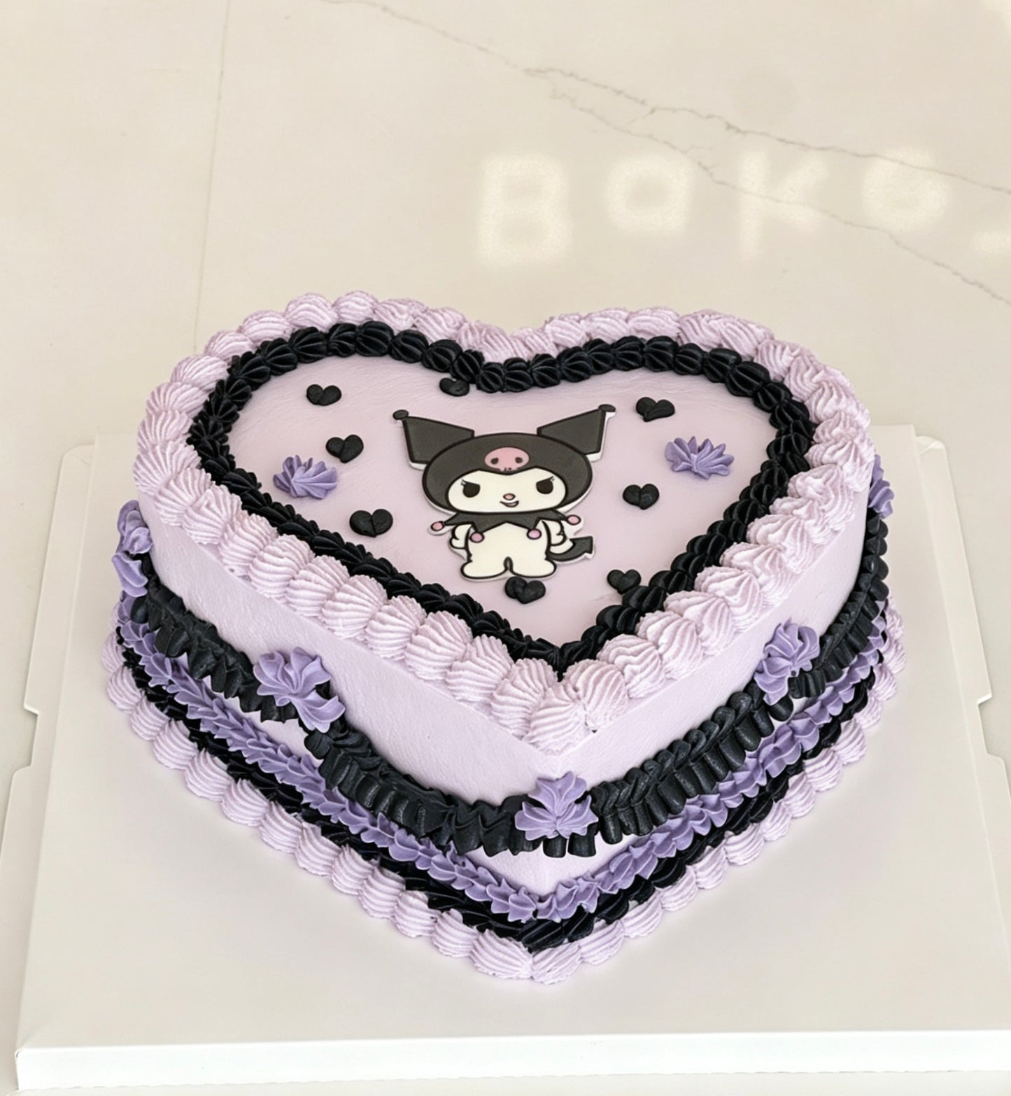 Vintage Piping Photo Cake · 复古裱花照片蛋糕